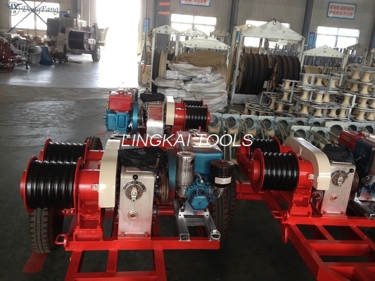 Tracción de la tonelada JJCS-50T del torno 5 para la línea de transmisión construcción