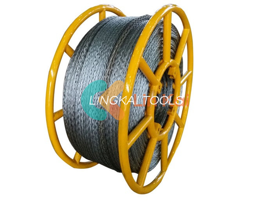 12 hebras de resistencia galvanizado de acero de alambre anti torsión 20 mm para tirar de cuatro conductores en la línea de transmisión