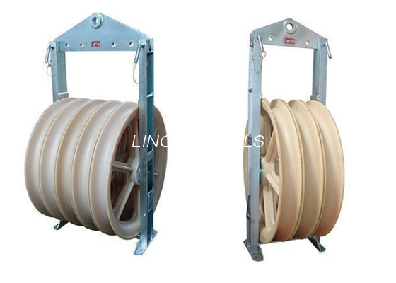 Cable del conductor del diámetro grande que tira de la polea que ata el bloque de nylon de la bujía métrica del bloque