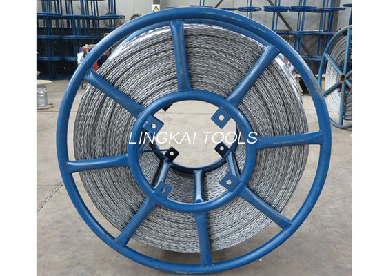 Cable galvanizado hexágono que tira de anti de la cuerda de alambre del dispositivo torcido con 6 cuadrados
