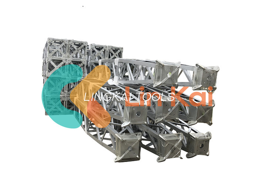Capacidad máxima de 600kn Torre de erección Gin Pole Aleación de aluminio de forma A Ratio Derrick Mast