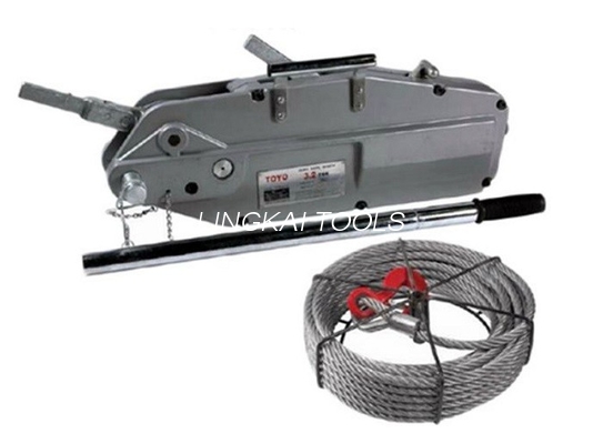 cable eléctrico 8/12.5kn que tira de estándar de ISO del torno de la cuerda de alambre de la mano del HSS de las herramientas