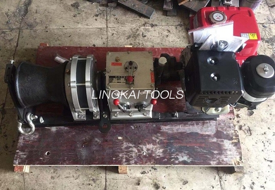 Motor diesel del solo del cabrestante de la velocidad rápida del cable tirador del torno en la línea construcción