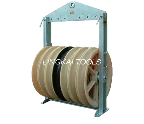 Seis líneas liadas herramientas del conductor de la transmisión y polea de nylon del conductor de la rueda del equipo siete