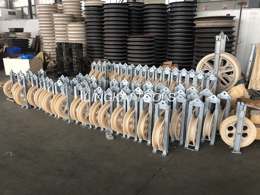 Conductor liado rueda de nylon Stringing Blocks de Dia660mm