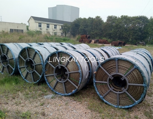 Cuerda de acero trenzada que tuerce anti de 8 filamentos para tirar del cable de Or Optic Fiber del conductor
