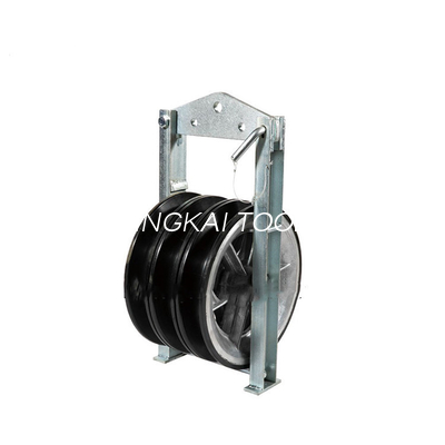 El neopreno de Triple Aluminum Sheaves del conductor de la transmisión alineó la encadenación del bloque de polea