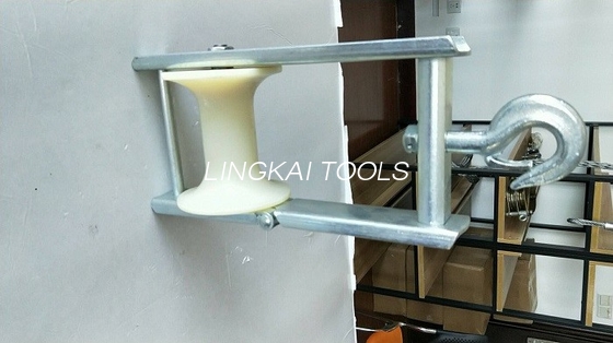 Bloques de polea durables con el conductor de nylon de aluminio Block Aerial Cable del manojo del rodillo de la polea acanalada que ata el rodillo